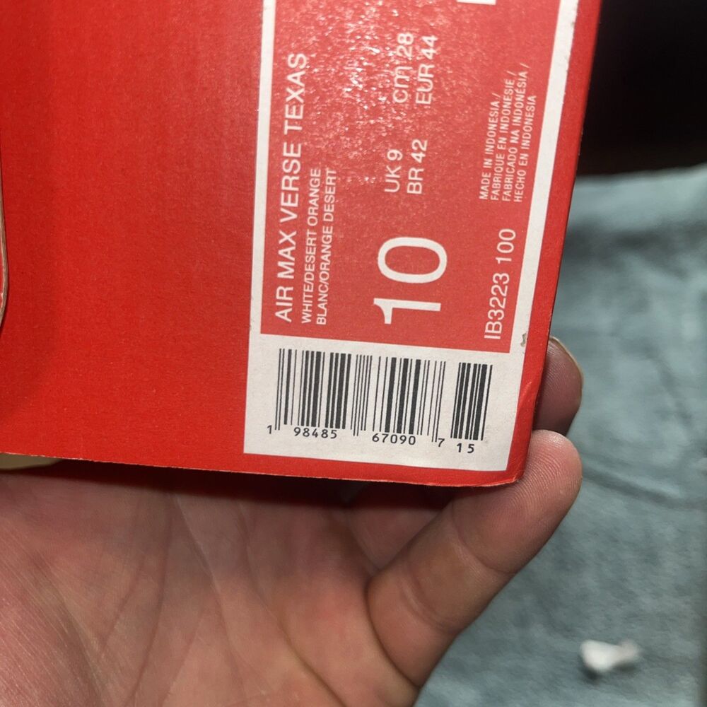 Size 10 - NCAA x Nike Air Max Verse Texas - Picture 14 of 16